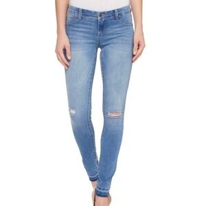 Blank NYC Spray On Skinny Distressed Raw Hem Jeans